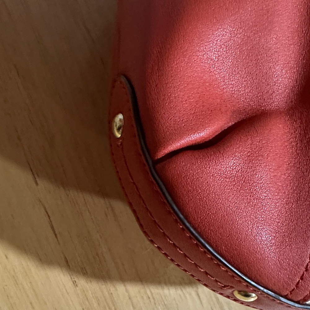 Coach 2013 Signature Red and Cream Shoulder Bag - Picture 5 of 7